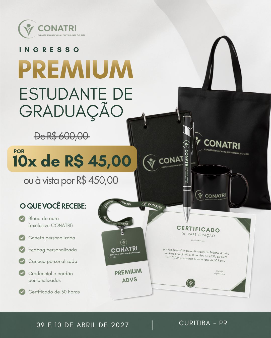 Ingresso Premium Estudante