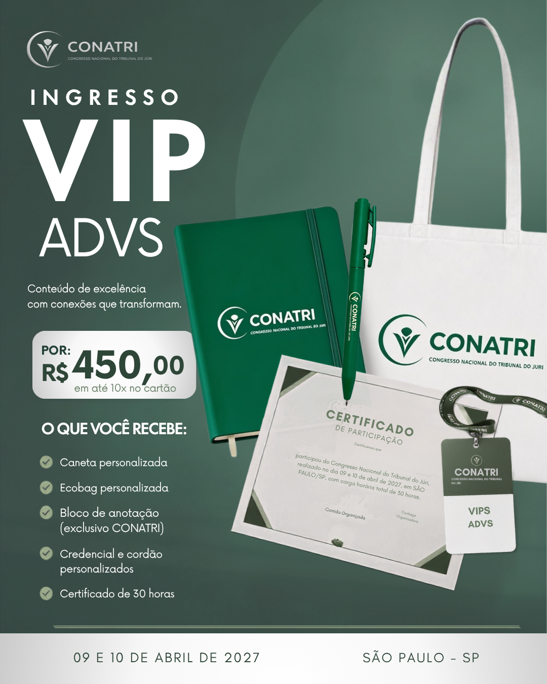 Ingresso VIP Advogados