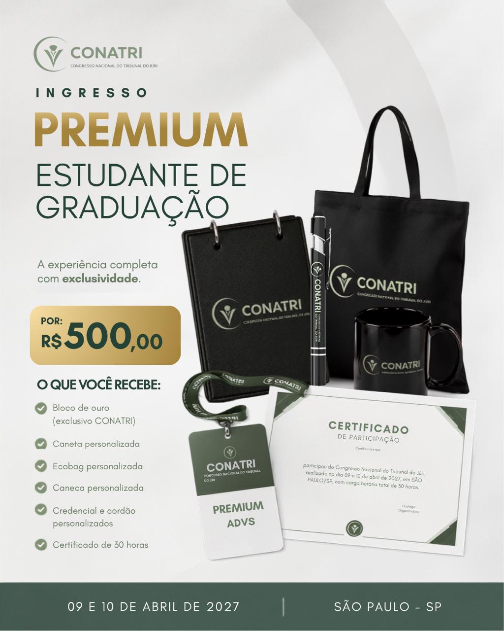 Ingresso Premium Estudante